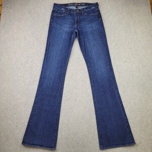 Ruehl No. 925 New York Womens Size 28 X 35 Blue Jeans Distressed Bootcut Western
